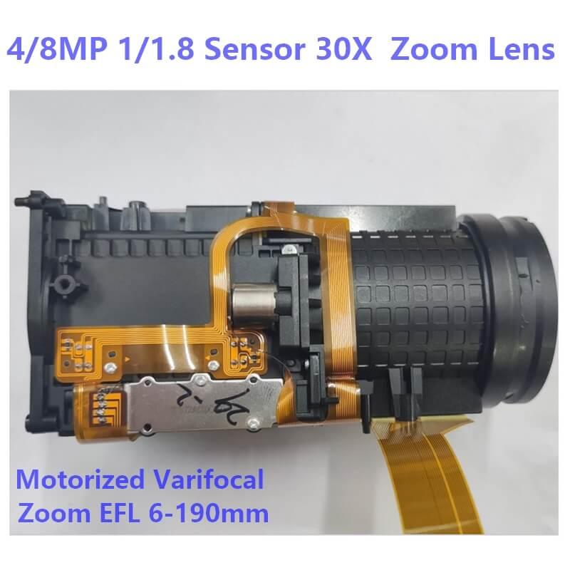 1/1.8inch sensor 6-190mm motorized zoom lens 4MP/4K